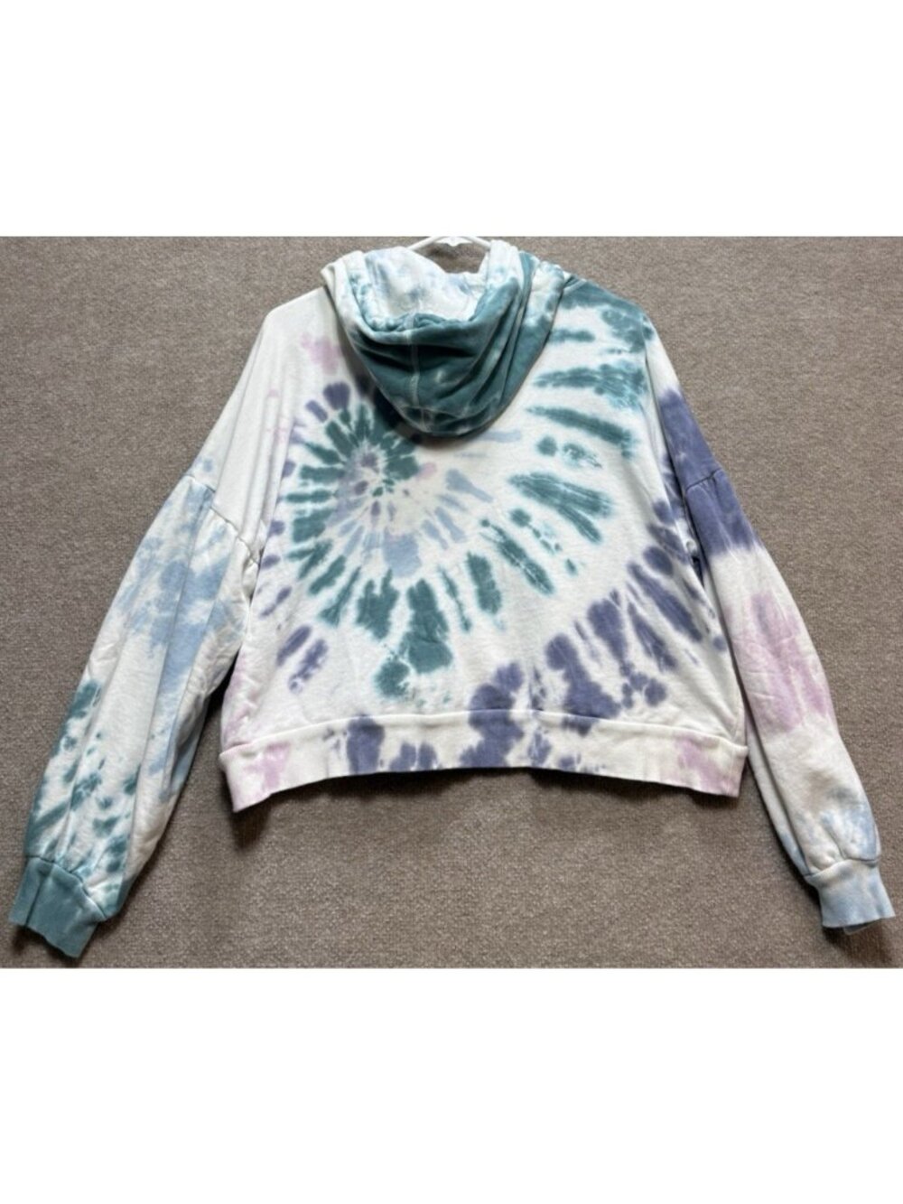 Lucky Brand Hoodie Women's Medium Colorful Hippie Pullover Fleece Pocket GUC - Picture 4 of 15